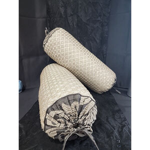 Beaded Bolster Accent Pillows